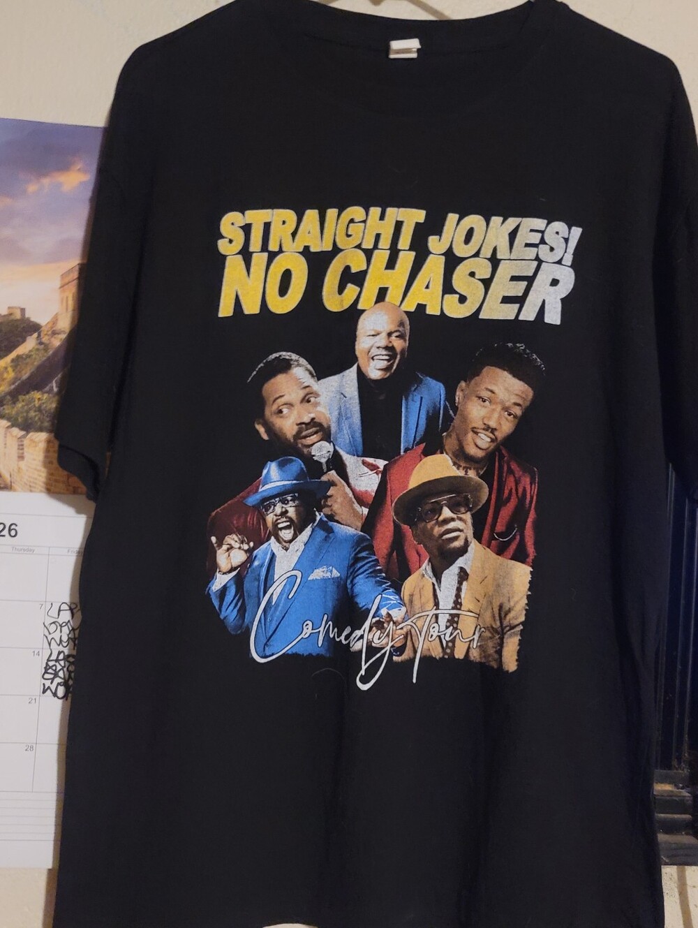 Straight Jokes No Chaser Black Graphic T‑Shirt
